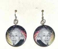 Funny Albert Einstein Earrings #T008