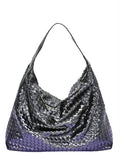 Metallic Braided Hobo Tote Bag - Free Shipping USA - Rock On!