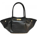 Expandable Leather Tote Bag, Slouchy or buttoned Up! Handmade in Italy
