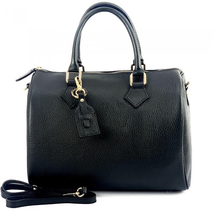 Full Grain, Pebbled Leather Speedy Bag, Handmade in Italy, Free Shipping