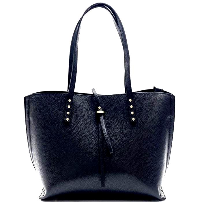 Elegant White Leather Shopping Tote Bag, Handmade in Italy, Free Shipping