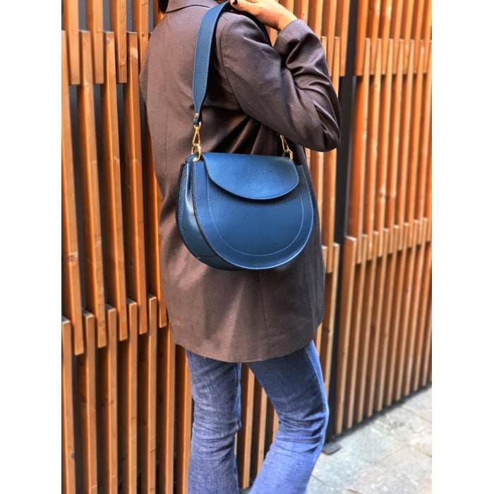 Italian Leather Shoulder Bag: Handmade in Florence