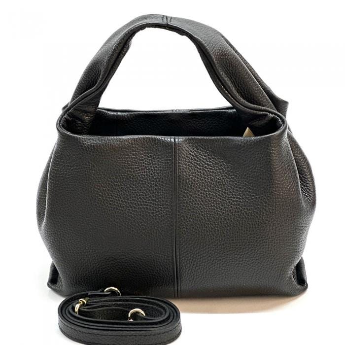 Shoulder or Crossbody Trapeze Bag in Bordeaux: Soft and Supple Italian Leather