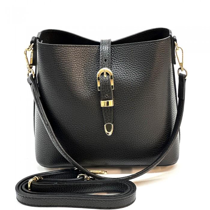 Camel Tan, Pebbled Lather Bucket Bag (M) Handmade in Italy Free Shipping