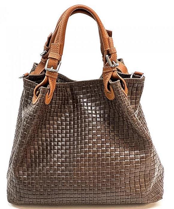 Hobo Bag, Full Grain, Woven Leather, Handmade in Italy. Free Shipping,