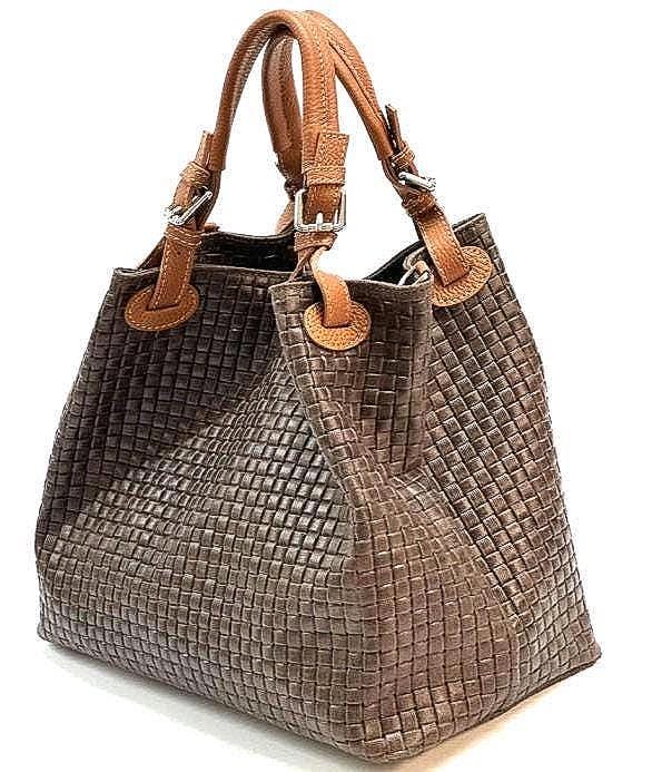 Hobo Bag, Full Grain, Woven Leather, Handmade in Italy. Free Shipping,
