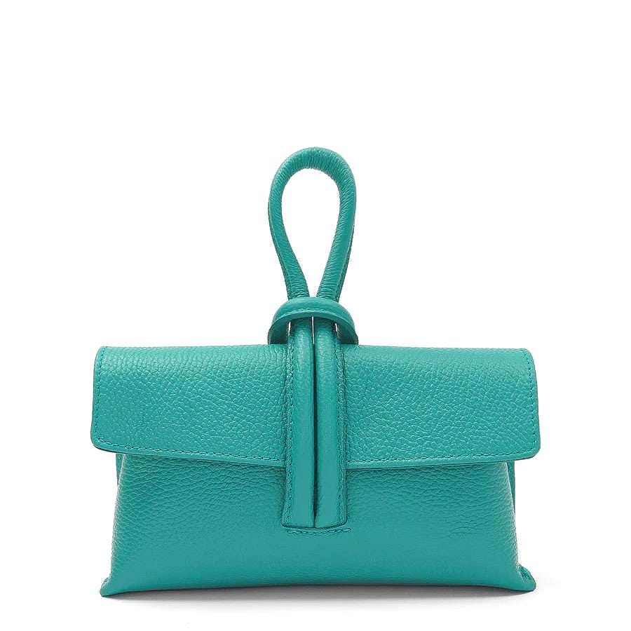 Convertible Clutch Crossbody, Premium Calf Leather Handmade In Italy, Free Shipping