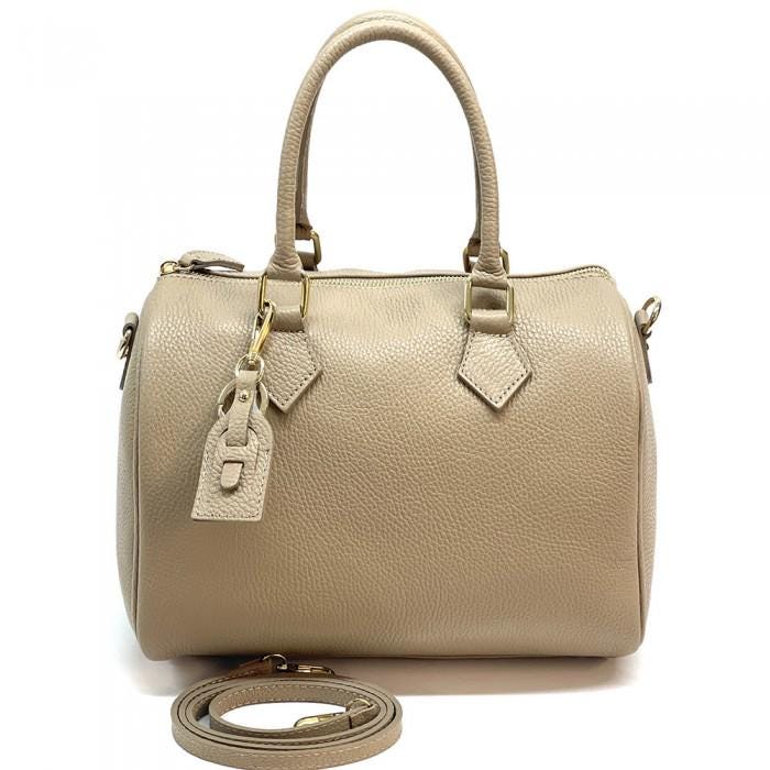 Full Grain, Pebbled Leather Speedy Bag, Handmade in Italy, Free Shipping