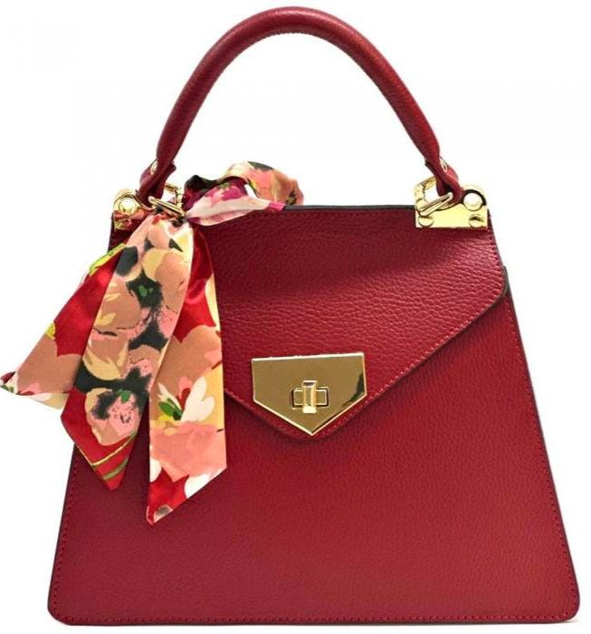 Black Handbag, Classic Design. Detachable Scarf, Free Shipping