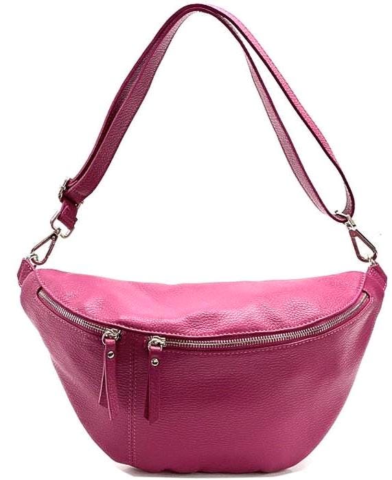 Essential Sling "Bum Bag" Pouch, Pebbled Leather, Handmade in Italy, Free Shipping to the US