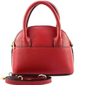 Mini Shell Shape Bag, Pebbled Leather, Handmade Italy, Free Shipping