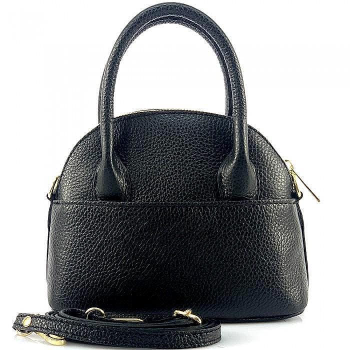 Mini Shell Shape Bag, Pebbled Leather, Handmade Italy, Free Shipping