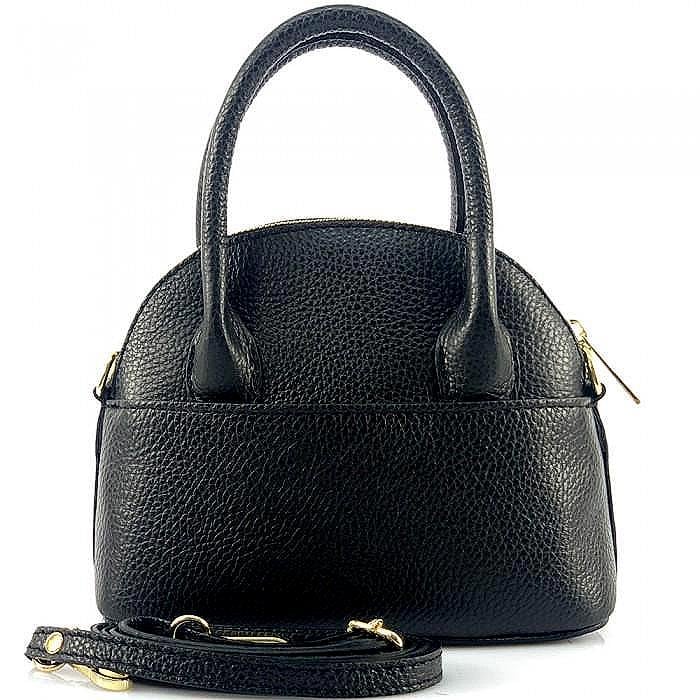 Mini Shell Shape Bag, Pebbled Leather, Handmade Italy, Free Shipping