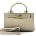 Iconic Shoulder or Tote Bag. Full Grain, Pebbled Italian Leather, Free Shipping to the US