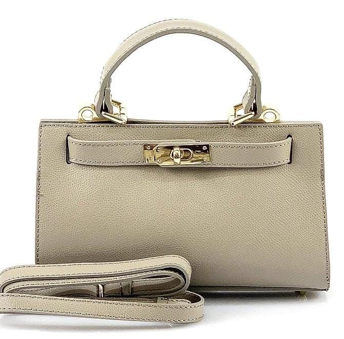 Iconic Shoulder or Tote Bag. Full Grain, Pebbled Italian Leather, Free Shipping to the US