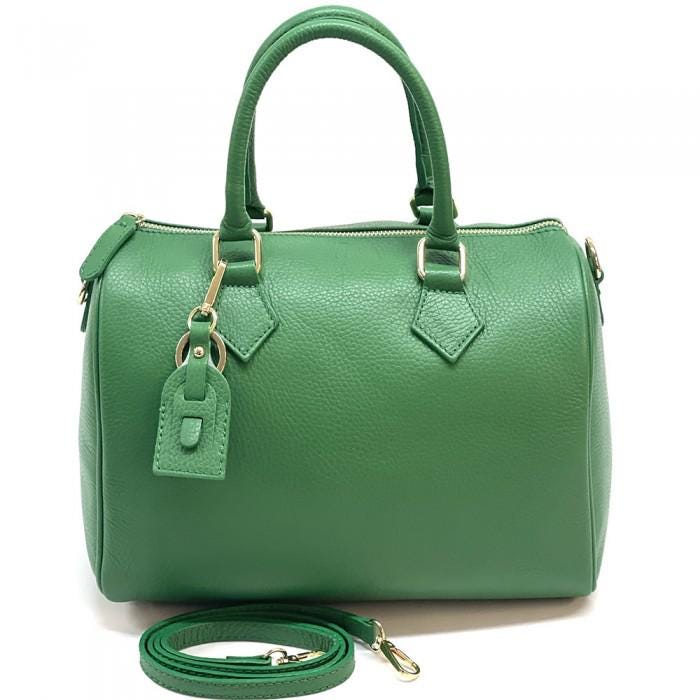 Full Grain, Pebbled Leather Speedy Bag, Handmade in Italy, Free Shipping