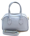 Bowler Bag in Pebbled Leather, Made in Italy, Free Shipping