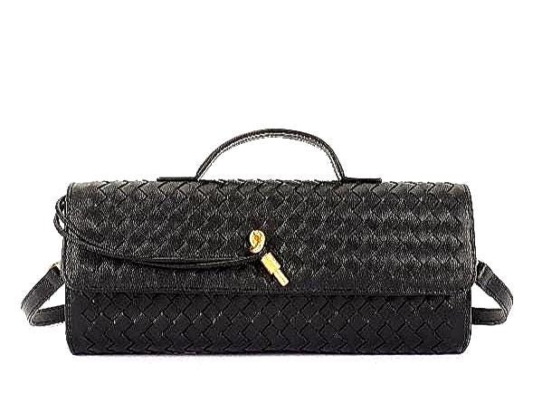 Woven Vegan Leather, Top Handle, Italian Designer Inspired
