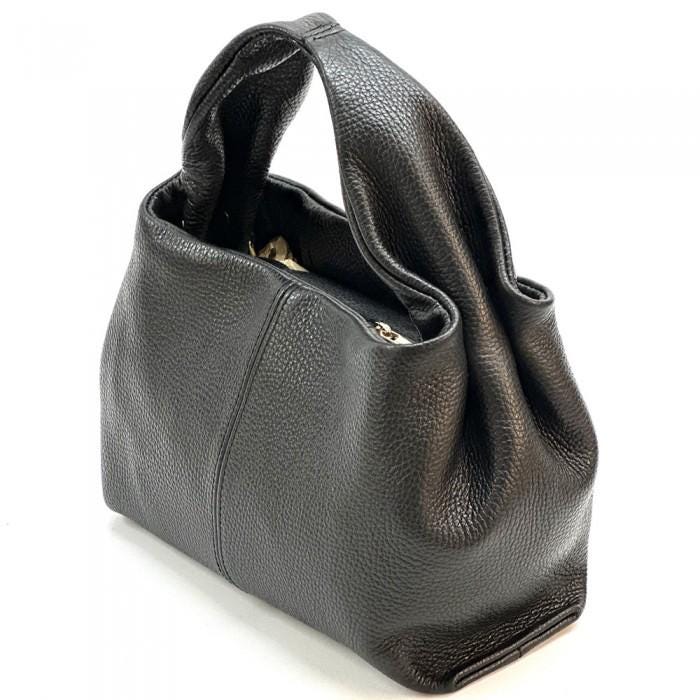 Italian Leather Trapeze Bag: Handmade Shoulder Crossbody Handbag