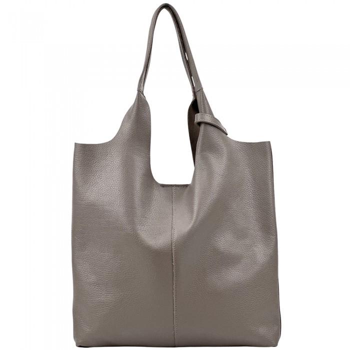 Classic, Soft, Premium Leather Tote Bag with separate pouch, Handmade in Italy, Free Shipping to the US