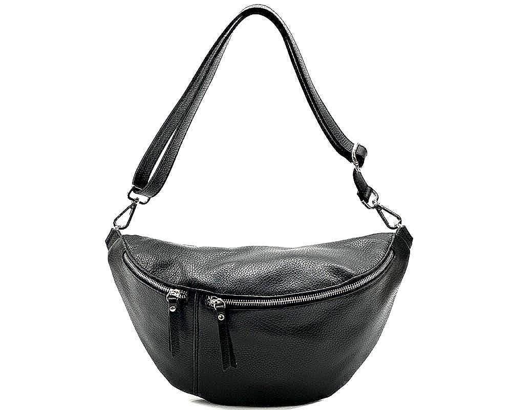 Essential Sling "Bum Bag" Pouch, Pebbled Leather, Handmade in Italy, Free Shipping to the US