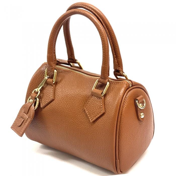Pebbled Leather Tote Bag Handmade in Italy
