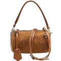 Suede and Leather Handbag/Shoulder/Crosbody  Handmade in Italy
