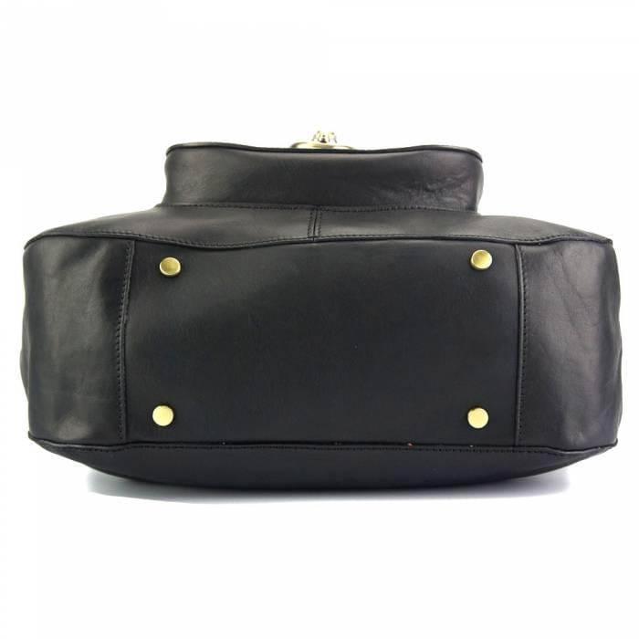 Chic Shoulder Bag Premium Embellished Leather Handmade in Italy
